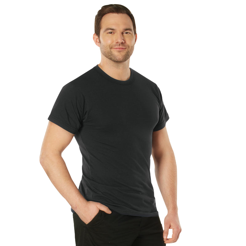 Rothco Solid Color Cotton / Polyester Blend Military T-Shirt