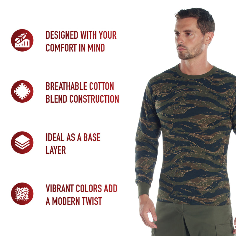 Rothco Long Sleeve Colored Camo T-Shirt