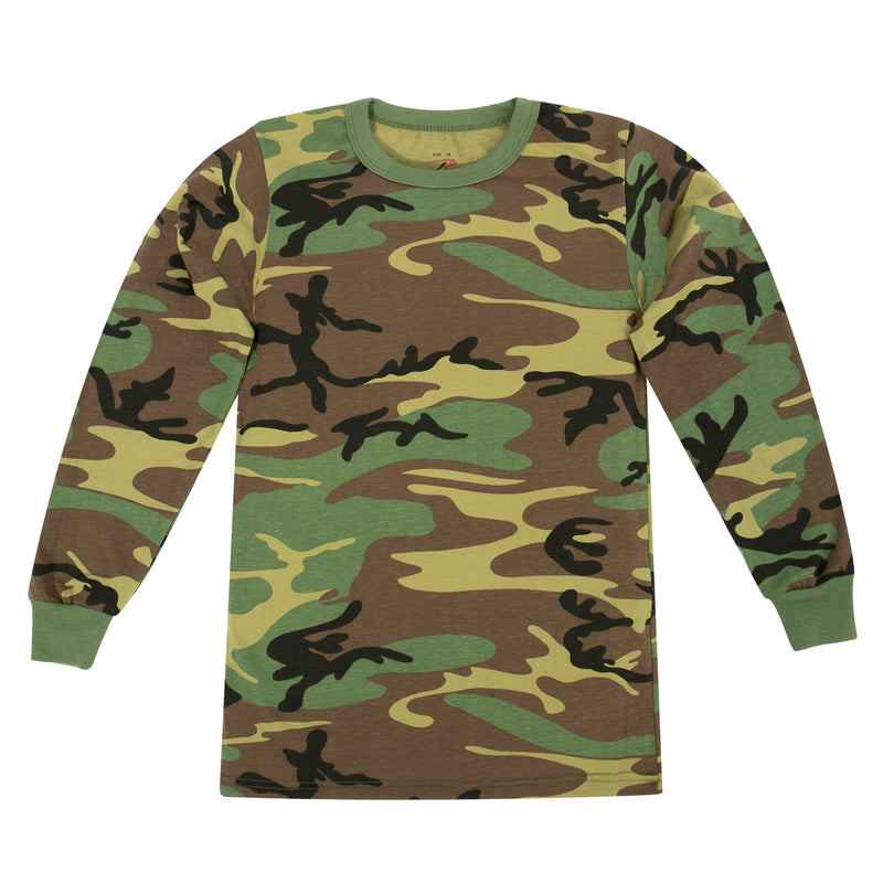 Rothco Kids Long Sleeve Camo T-shirt