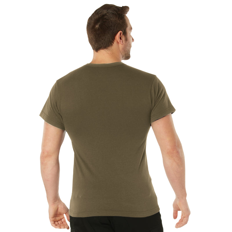 Rothco Solid Color Cotton / Polyester Blend Military T-Shirt