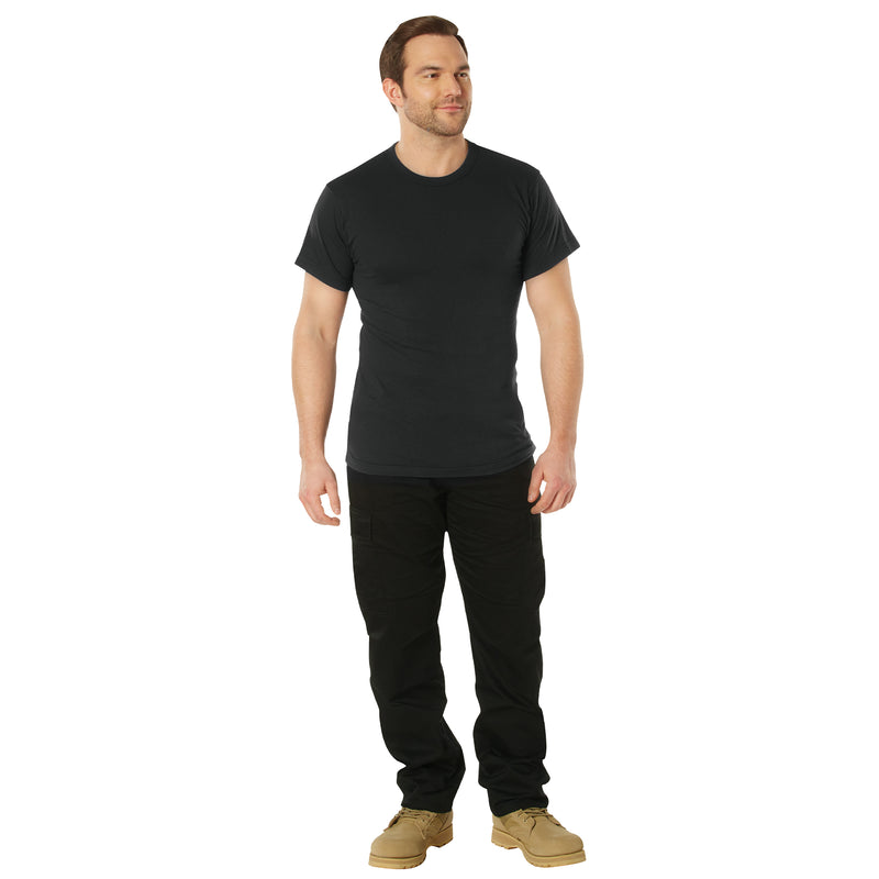 Rothco Solid Color Cotton / Polyester Blend Military T-Shirt