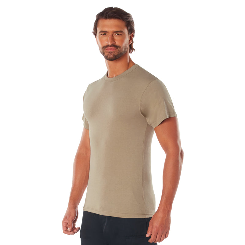 Rothco Solid Color Cotton / Polyester Blend Military T-Shirt