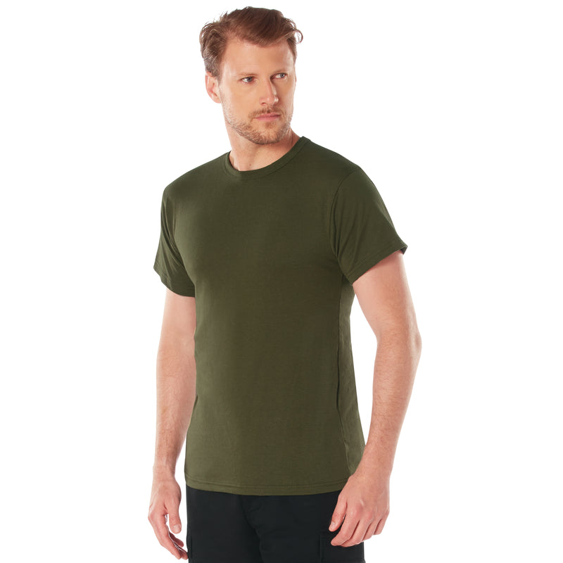 Rothco Solid Color Cotton / Polyester Blend Military T-Shirt