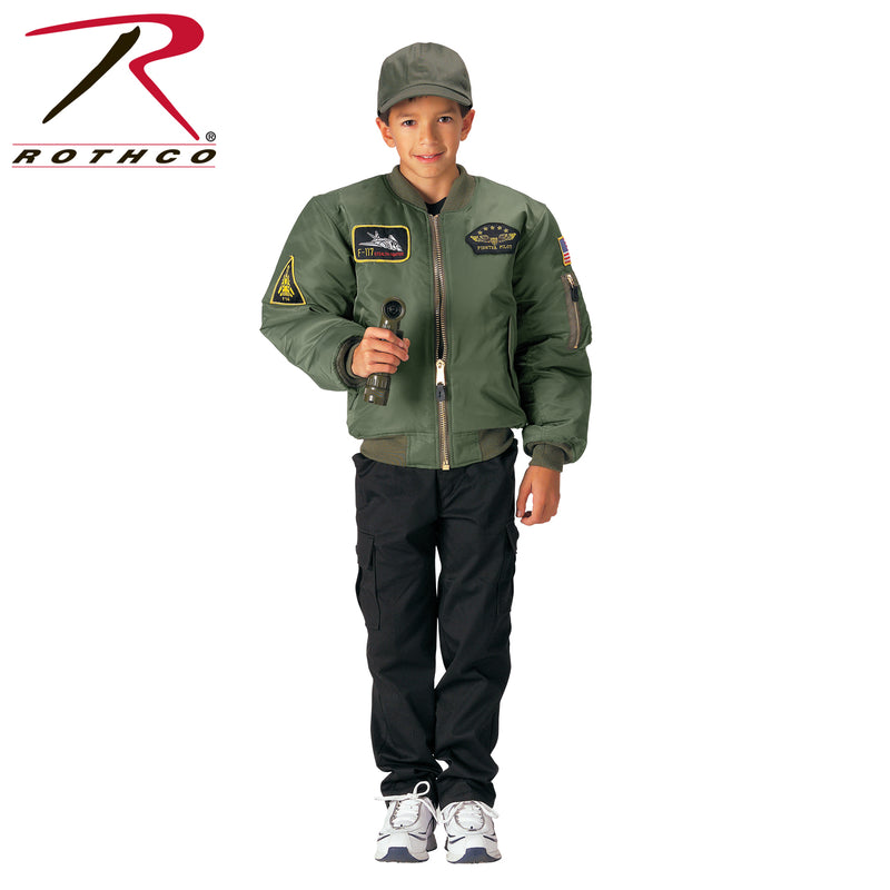 Rothco Kids Flight Jacket With Patches