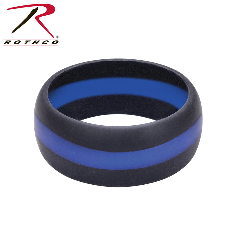 Rothco Thin Blue Line Silicone Ring