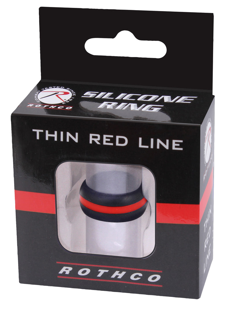 Rothco Thin Red Line Silicone Ring