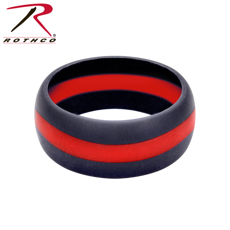 Rothco Thin Red Line Silicone Ring