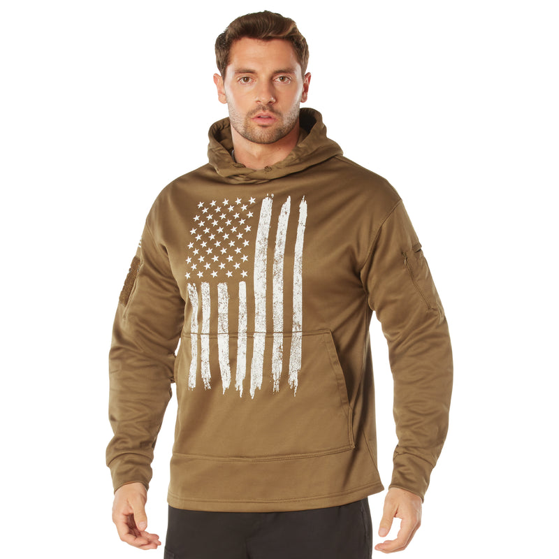 Rothco Distressed US Flag Concealed Carry Hooded Sweatshirt
