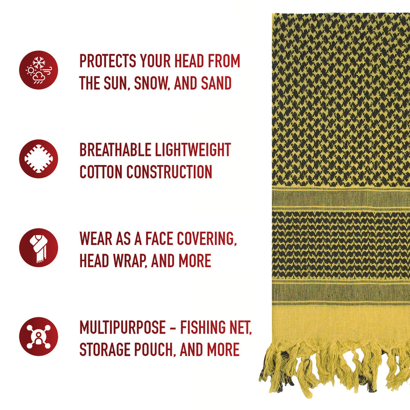 Rothco Shemagh Tactical Desert Keffiyeh Scarf