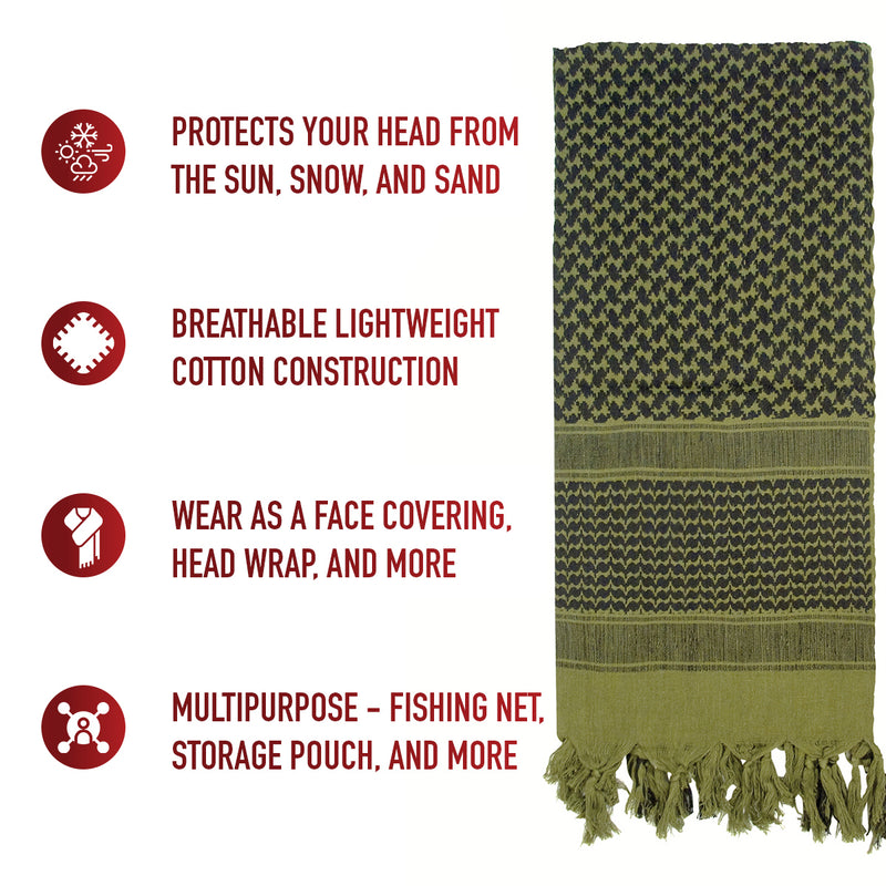 Rothco Shemagh Tactical Desert Keffiyeh Scarf