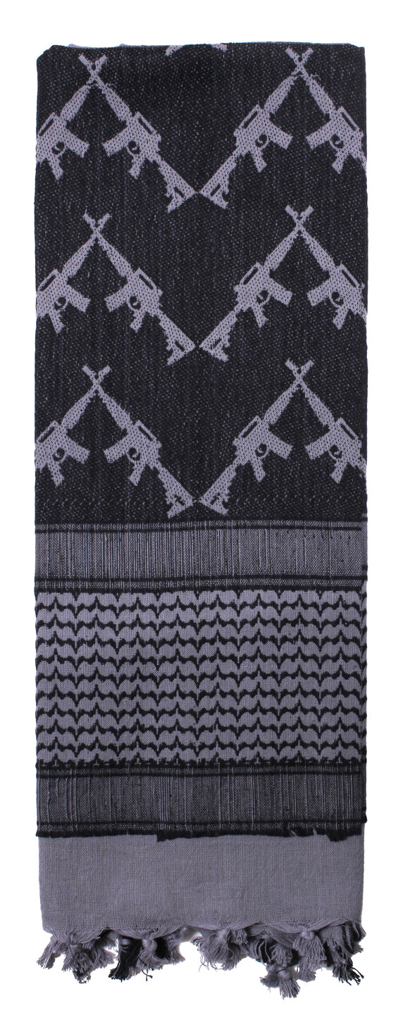 Rothco Crossed Rifles Shemagh Tactical Desert Keffiyeh Scarf