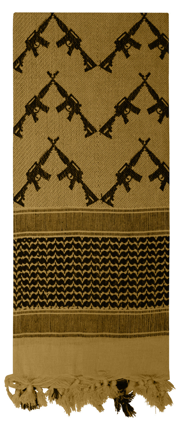 Rothco Crossed Rifles Shemagh Tactical Desert Keffiyeh Scarf