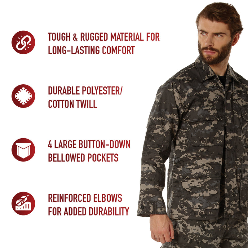 Rothco Digital Camo BDU Shirts