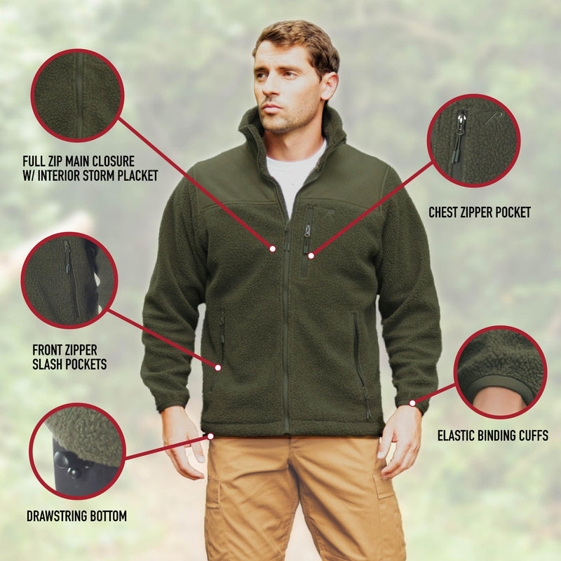 Rothco Trailsman Sherpa Fleece Jacket