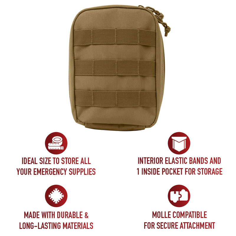 Rothco MOLLE Tactical Trauma & First Aid Kit Pouch