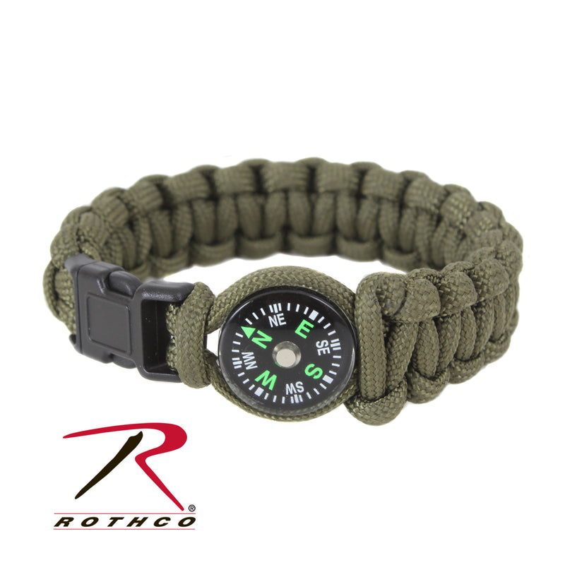 Rothco Paracord Compass Bracelet