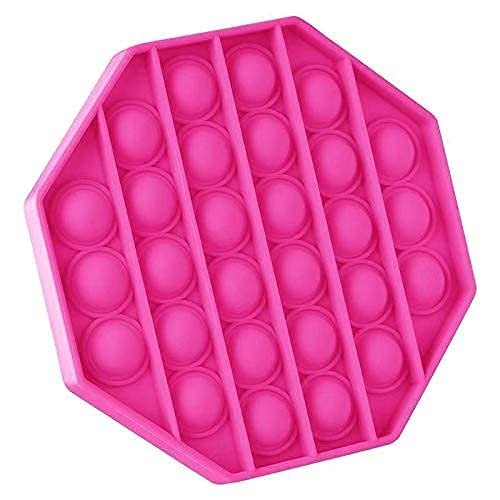 Push Pop Bubble Fidget Sensory Toy - for Autism, Stress, Anxiety - Kids and Adults (Rainbow Square)