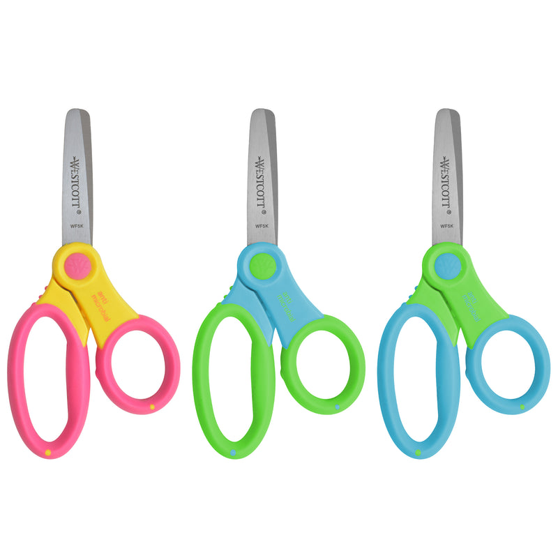 Microban 5in Ultra Soft Handle Scissor Blunt