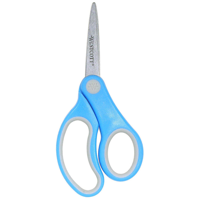 (12 Ea) Westcott Soft Handle 5in Kids Scissors Pointed