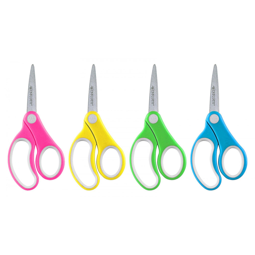 Westcott Soft Handle 5in Classpack Kids Scissors Pointed