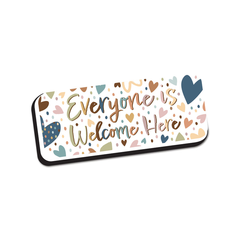 Magnetic Whiteboard Eraser, Everyone is Welcome, Pack of 6