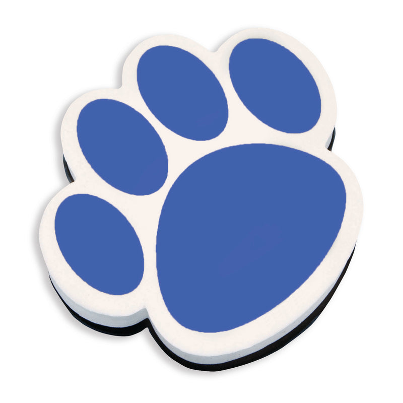 (6 Ea) Magnetic Whiteboard Eraser Blue Paw