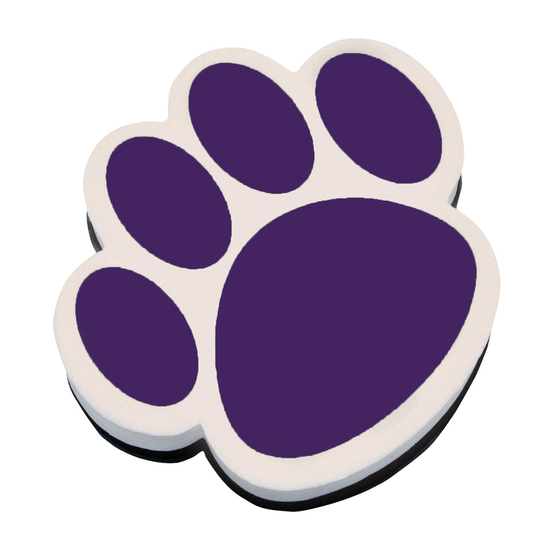 (6 Ea) Magnetic Whiteboard Eraser Purple Paw