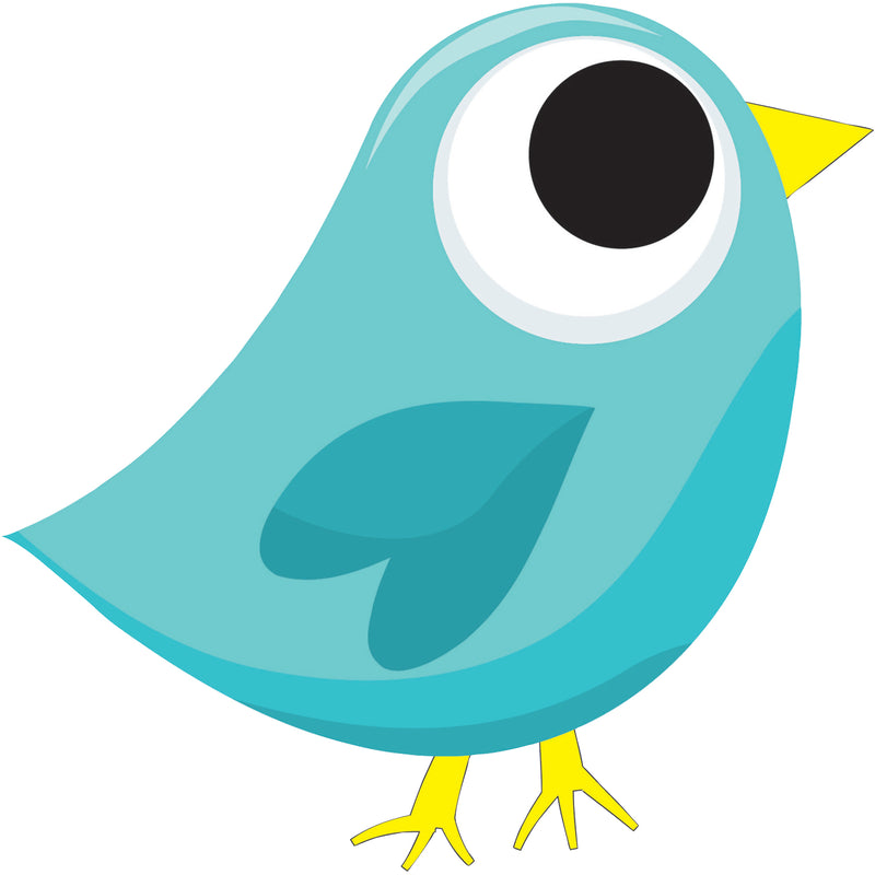 Magnetic Whiteboard Eraser Blue Tweet