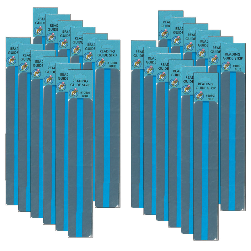 (2 Pk) 12 Pk Blue Reading Strip 12 Per Pk