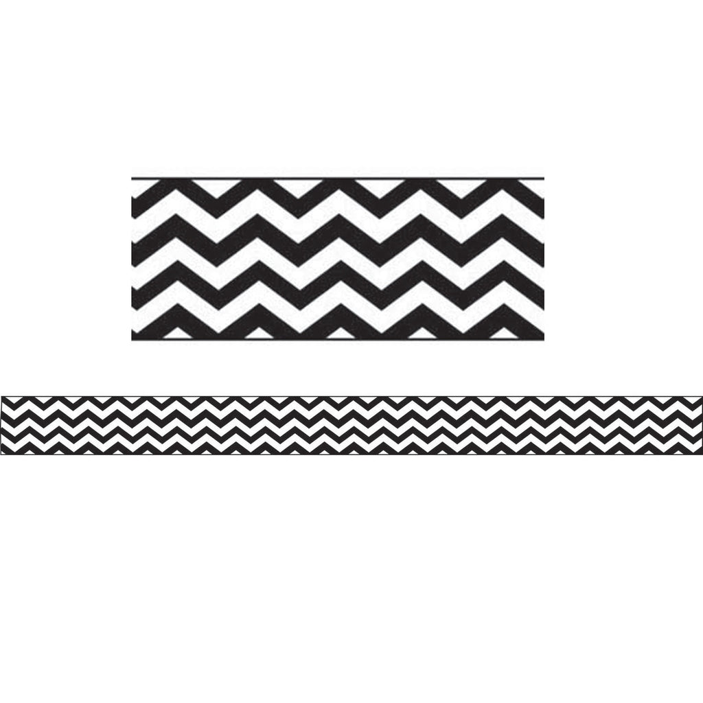 (6 Pk) Magnetic Magi-strips Black Chevron