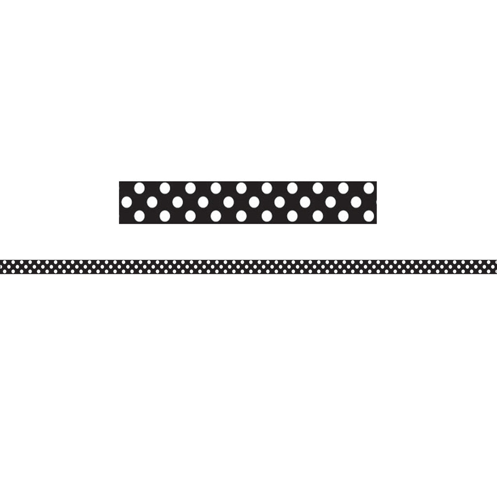 (6 Pk) Mini Magnetic Magi Strips Black And White Dots