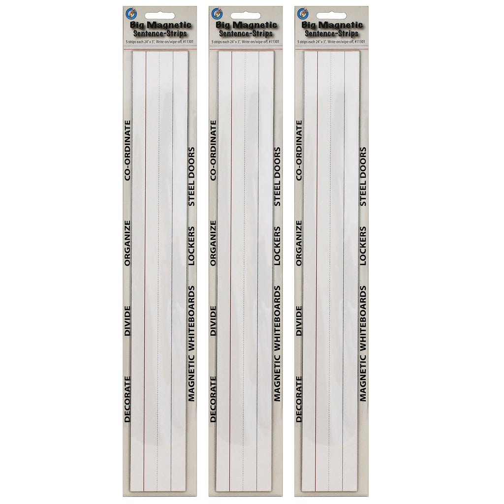 (3 Pk) Big Magnetic Sentence Strips