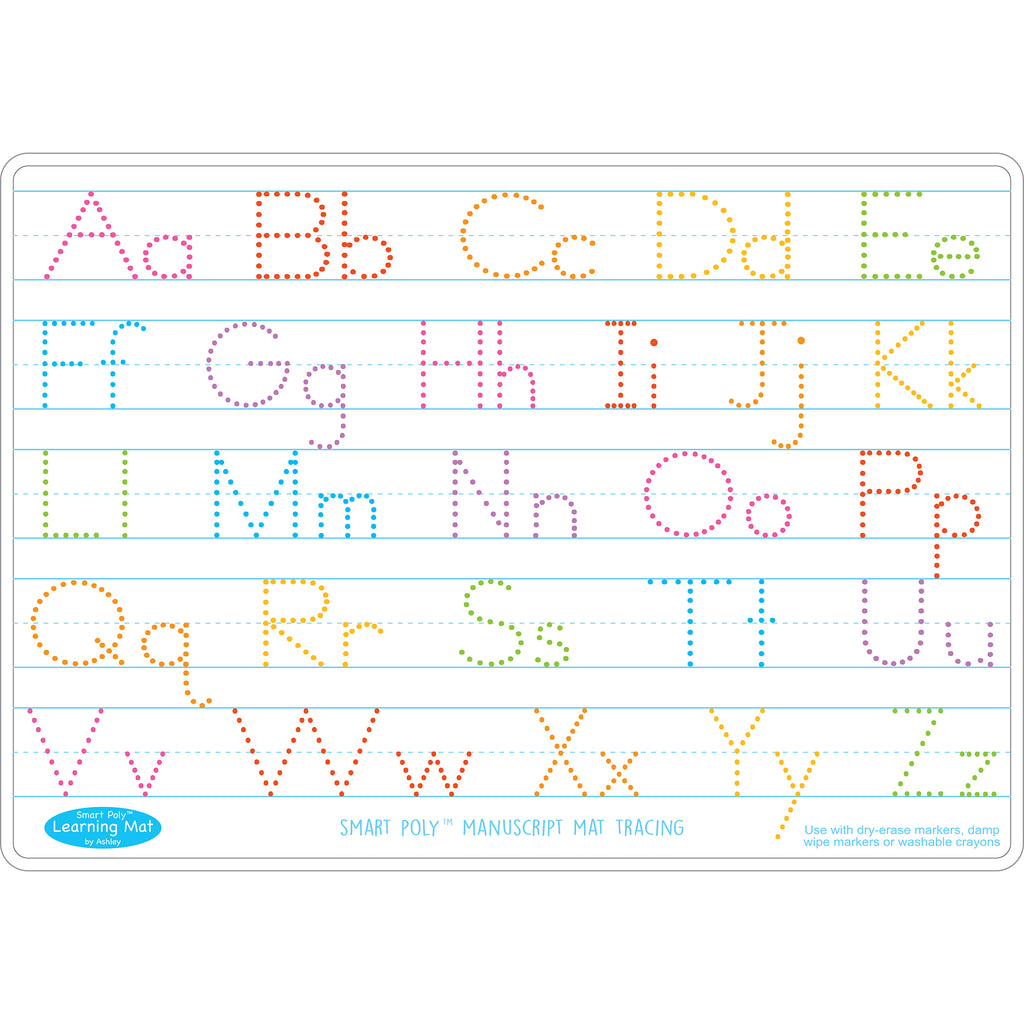 Manuscrpt Writing Learn Mat 2 Sided Write On Wipe Off