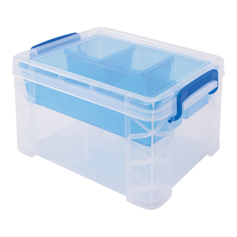 Super Stacker Divided Storage Box W/insert