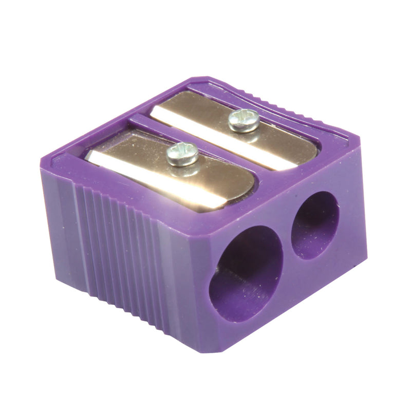 (20 Ea) Dual Hole Plastic Pencil Sharpener