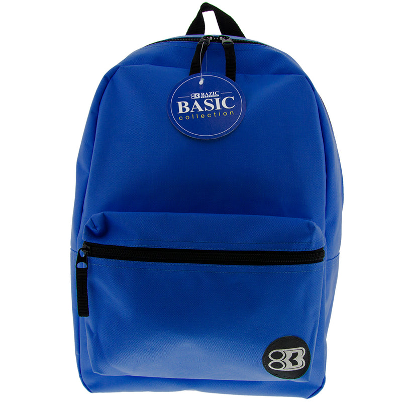 (2 Ea) 16in Blue Basic Collection Backpk