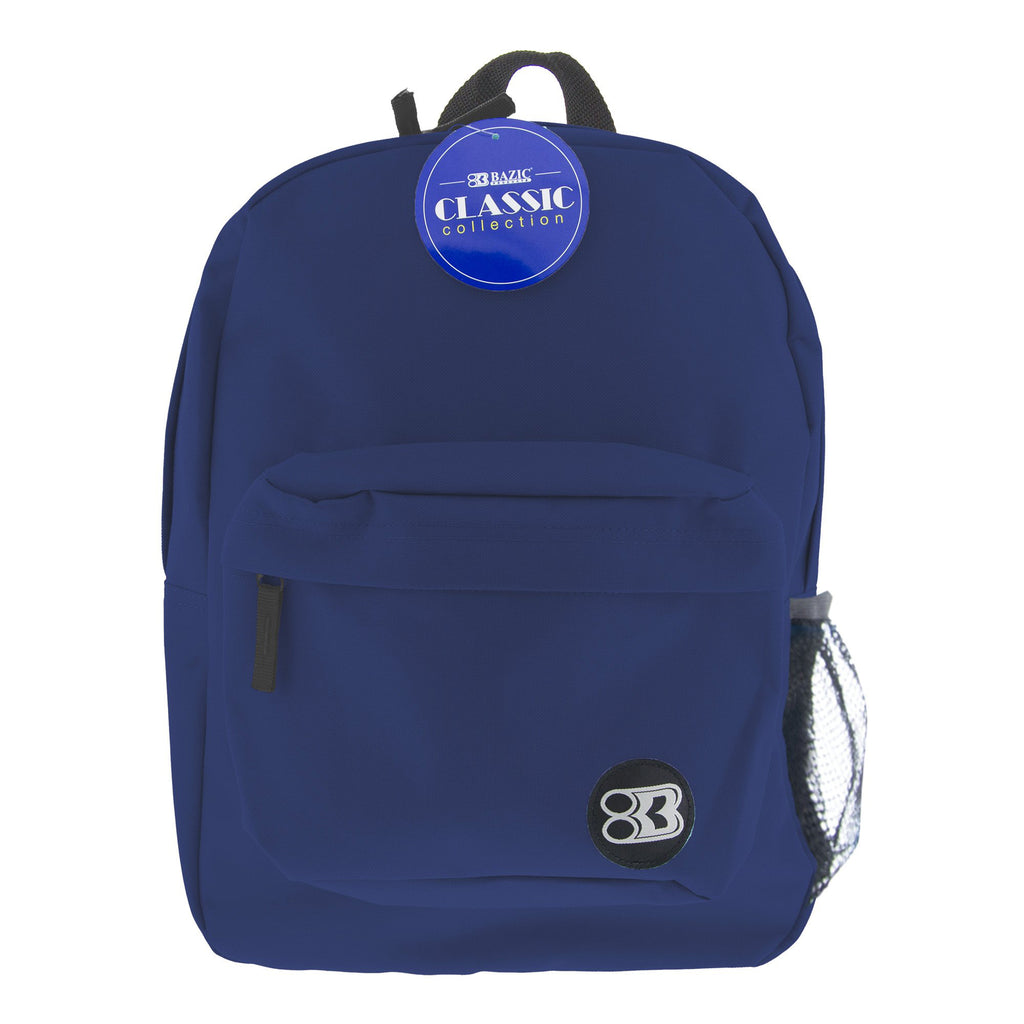 17in Navy Blue Classic Backpack