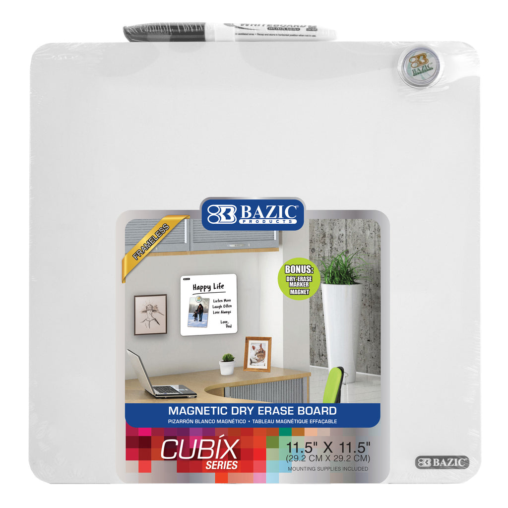 11.5x11.5in Magnetic Dry Erase Tile
