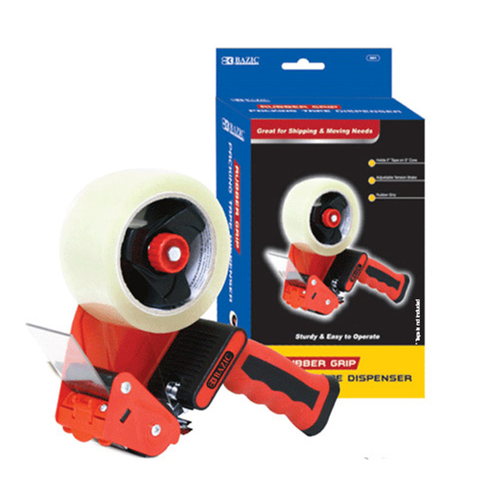 Premium Cmfrt Packng Tape Dispenser Rubber Grip