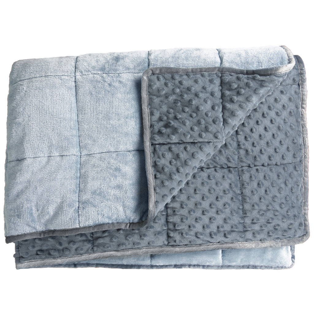 10lbs Weighted Sensory Blanket Soft Fleece 65x45in