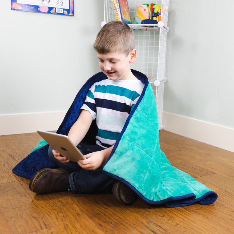 7lbs Weighted Sensory Blanket Soft Fleece 56x36in