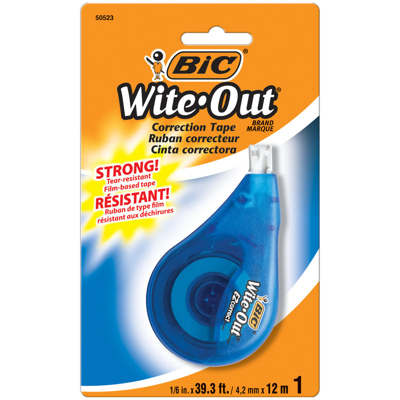 (6 Ea) Bic Wite Out Ez Correct Correction Tape Single