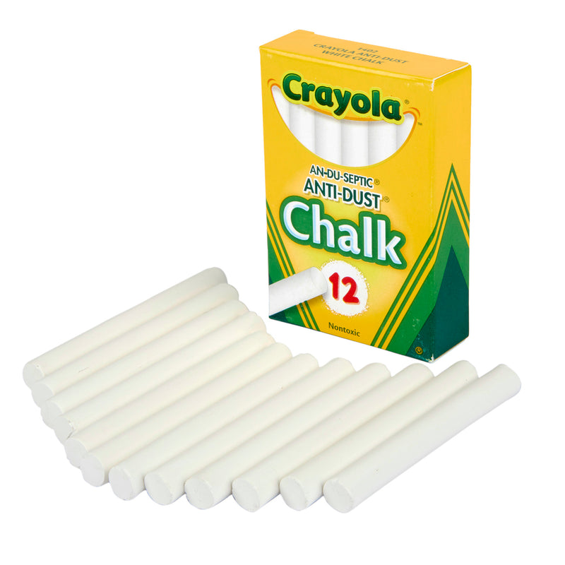 Chalk Anti-dust White 12 Ct