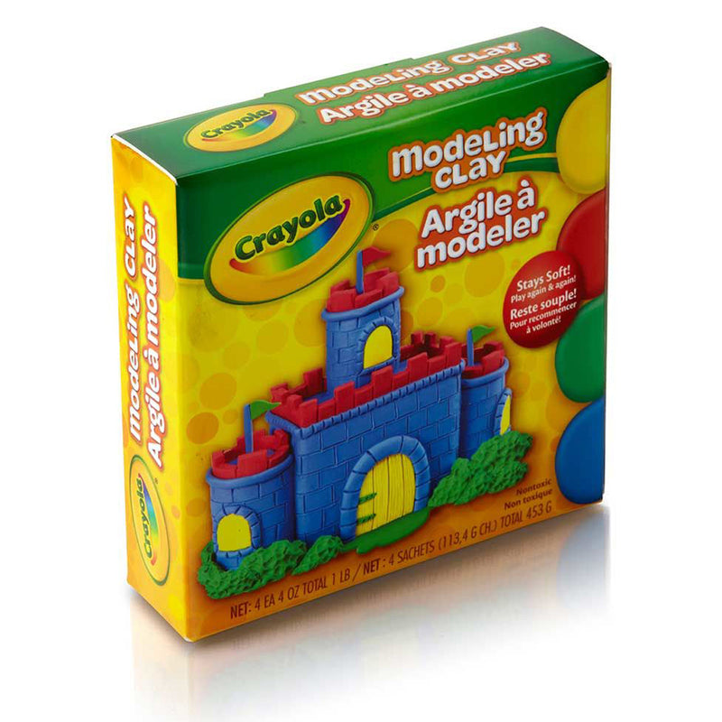 Modeling Clay 4 Pcs Red Blue Grn Yw