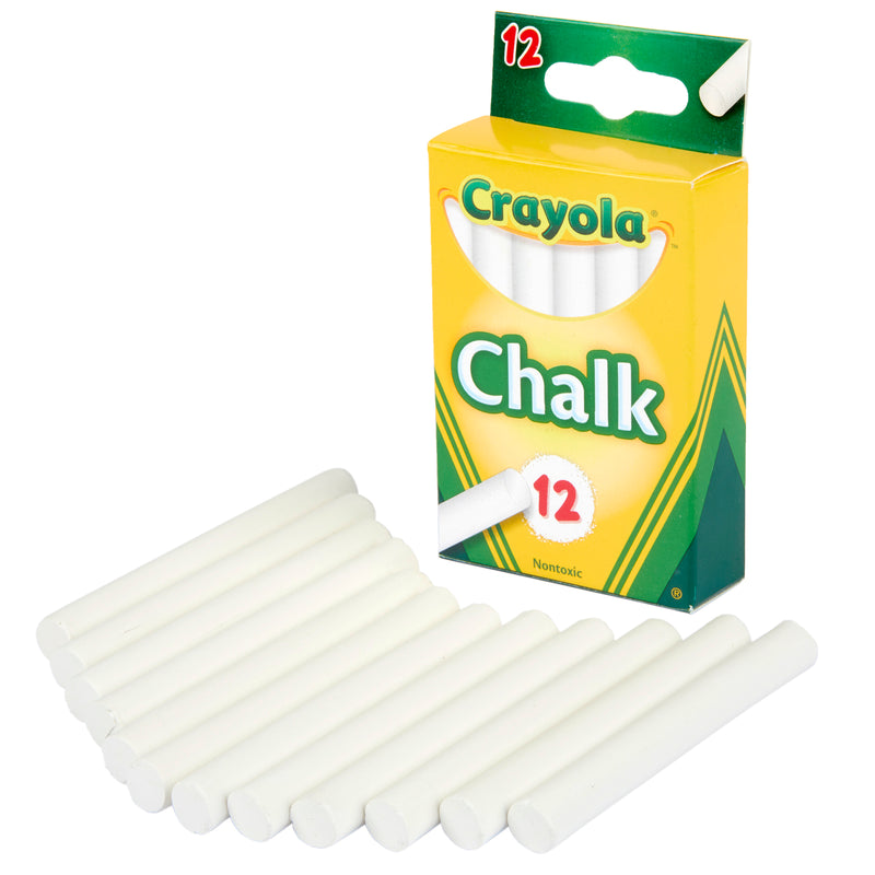 12 Sticks - Tuck Box White Chalk