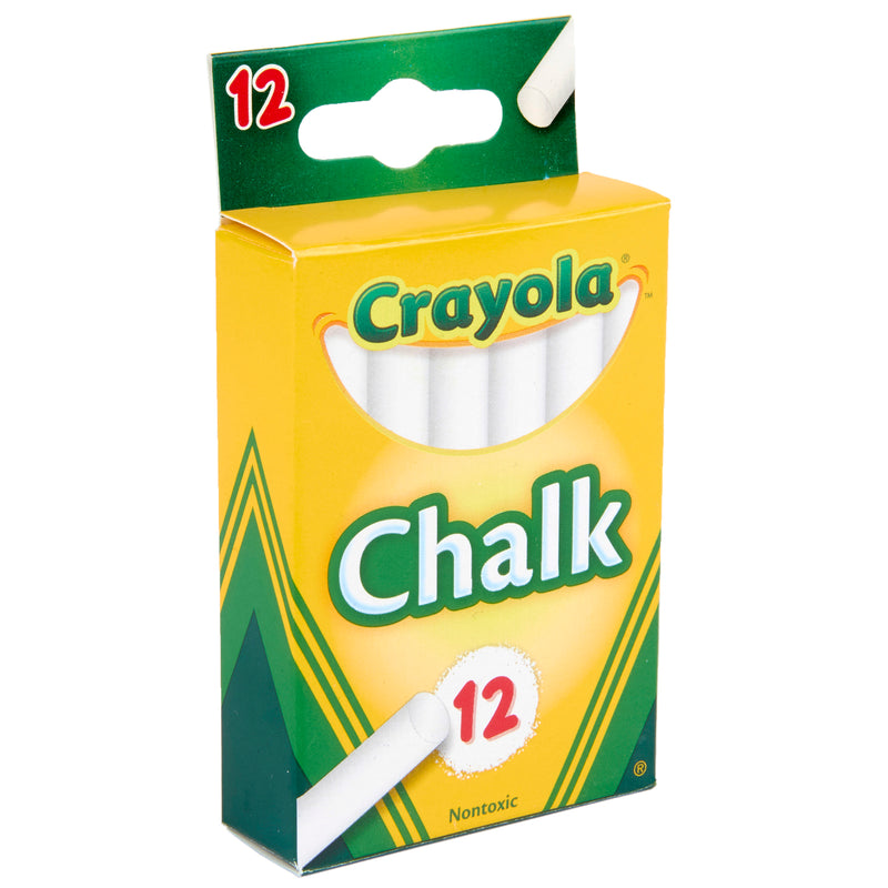 12 Sticks - Tuck Box White Chalk