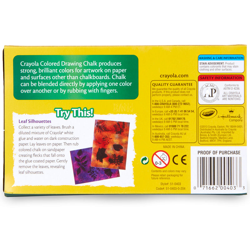 Crayola Colored Drawing Chalk Asst