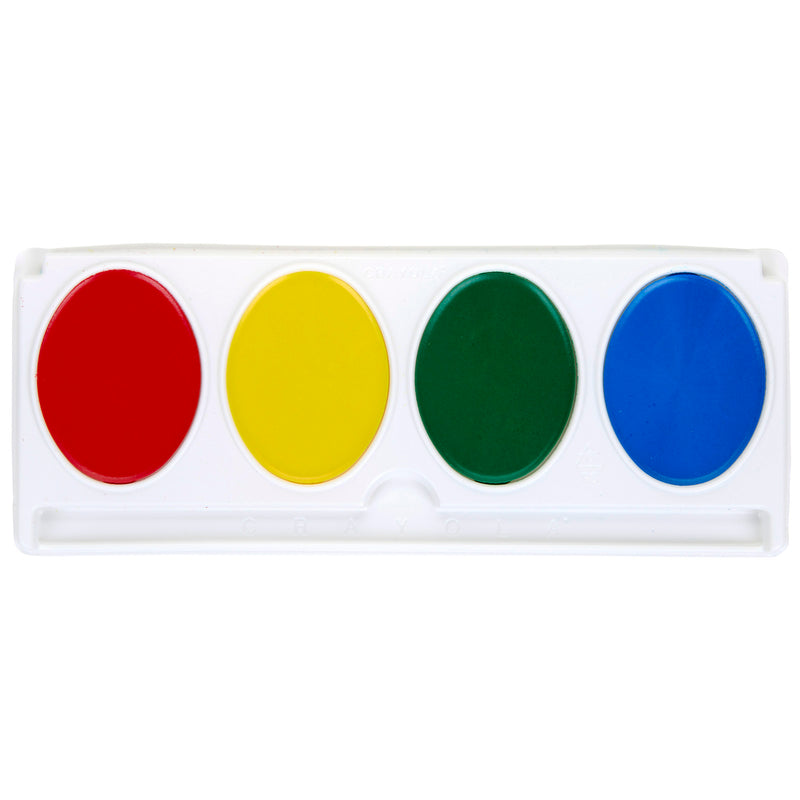 So Big Washable Watercolors 4 Color Oval Pans And Paint Brush