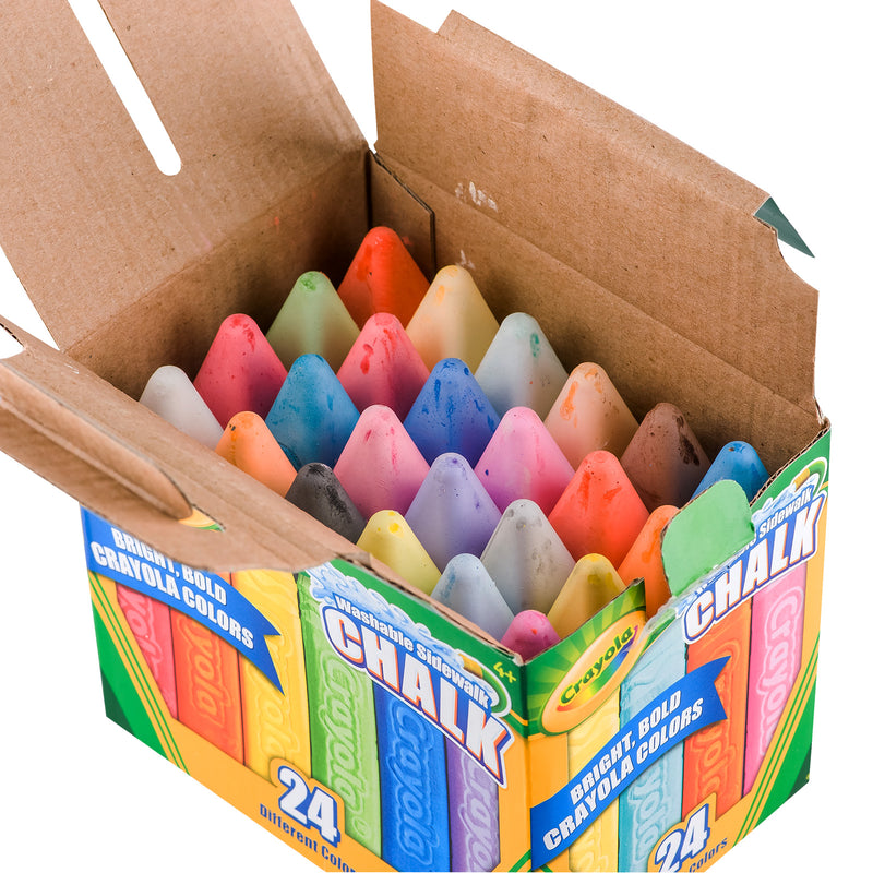Crayola Washable Sidewalk Chalk 24 Ct