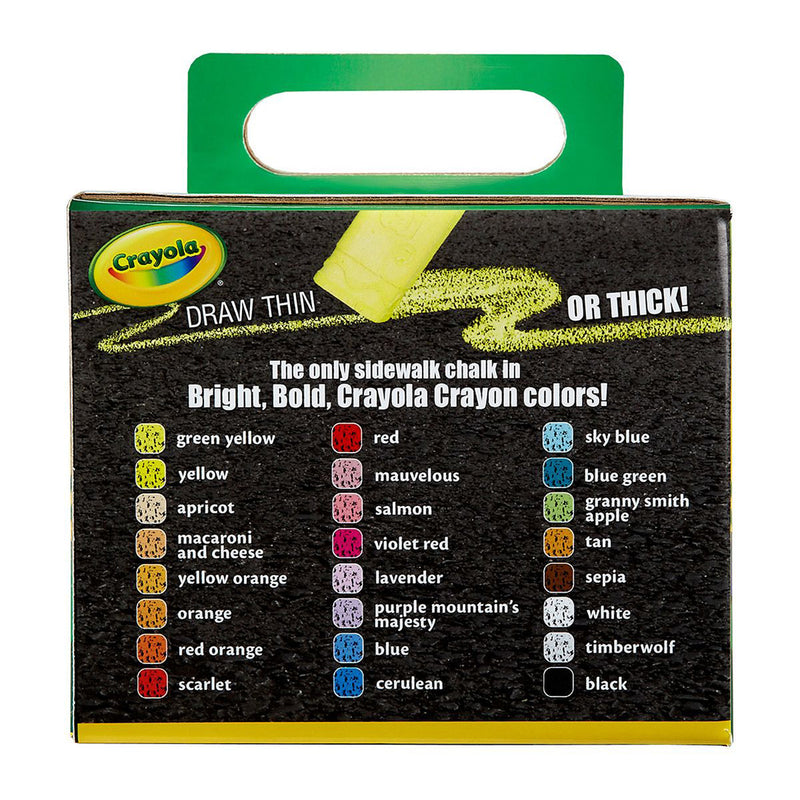 Crayola Washable Sidewalk Chalk 24 Ct